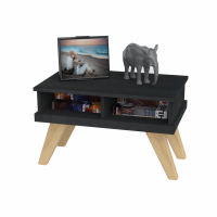 Mesa de centro moderna de madera MDF con patas vintage