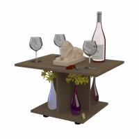 Mesa de centro pequeña de madera MDF