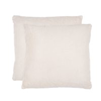 Set de 2 cojines blancos de 43x43cm