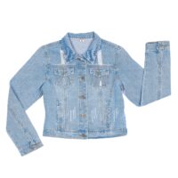 Chaqueta jeans para dama manga larga
