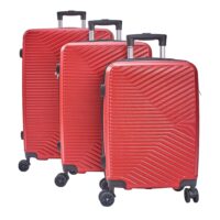 Set de 3 maletas de viaje con ruedas en colores perlados