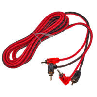 Cable estéreo RCA de 10' color negro-rojo