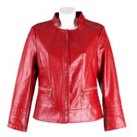 Jacket en cuerina de dama