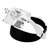 Lupa tipo visor con luz y múltiples aumentos
