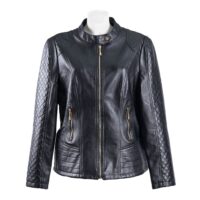 Jacket en cuerina para dama