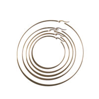 Aretes Candonga de acero inoxidables