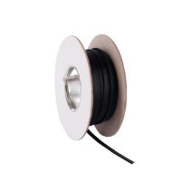 Protector de cable trenzado de 1/4" negro